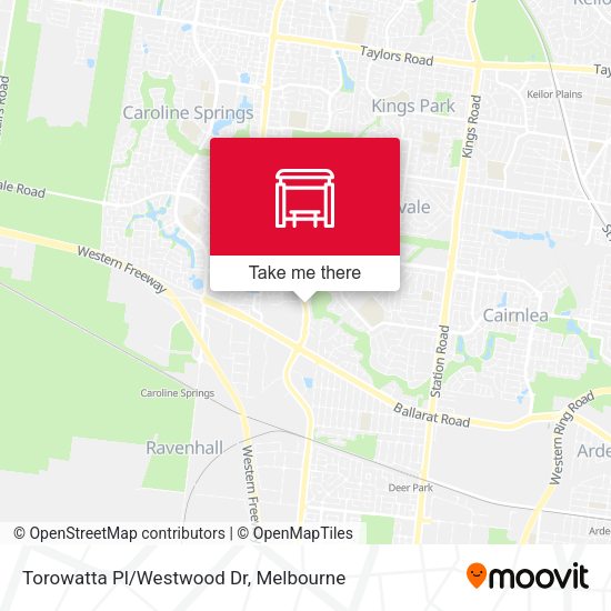 Torowatta Pl/Westwood Dr map