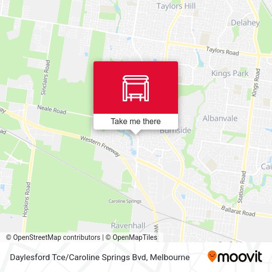 Daylesford Tce / Caroline Springs Bvd map
