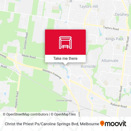 Christ the Priest Ps / Caroline Springs Bvd map