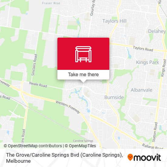 The Grove / Caroline Springs Bvd map