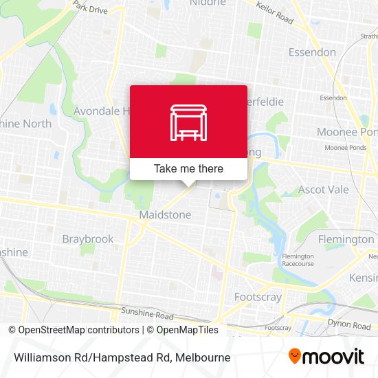 Williamson Rd/Hampstead Rd map