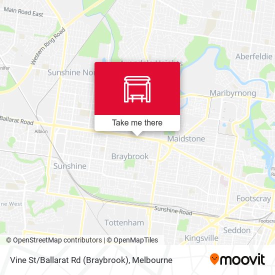 Vine St / Ballarat Rd (Braybrook) map