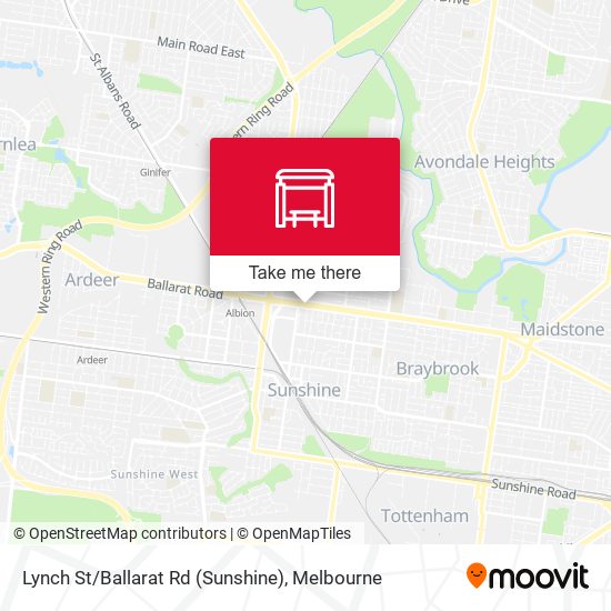 Lynch St / Ballarat Rd (Sunshine) map