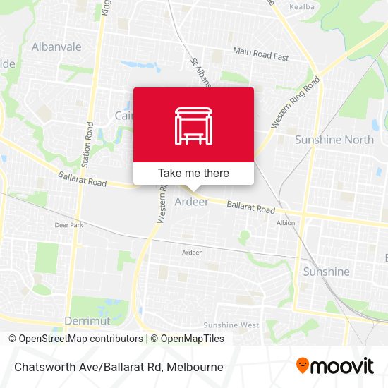 Chatsworth Ave/Ballarat Rd map