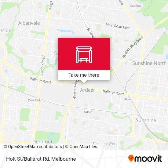 Holt St/Ballarat Rd map