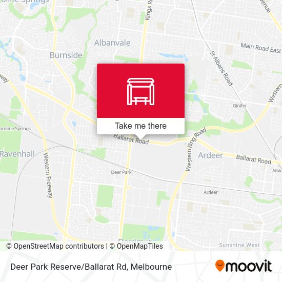 Deer Park Reserve/Ballarat Rd map