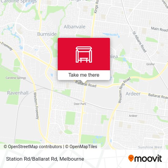 Station Rd/Ballarat Rd map