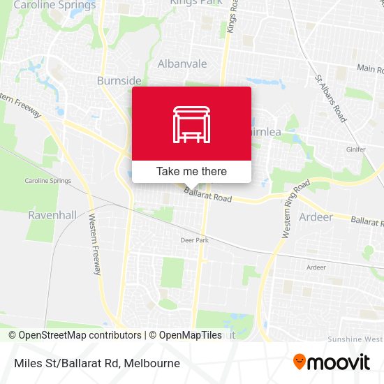 Miles St/Ballarat Rd map