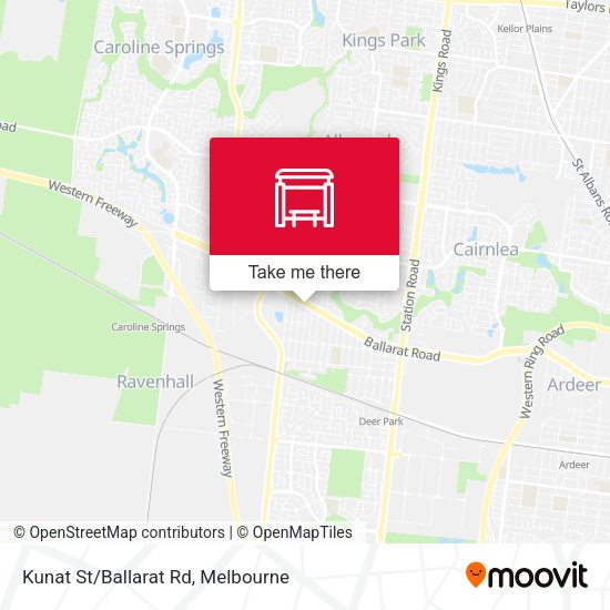 Kunat St/Ballarat Rd map