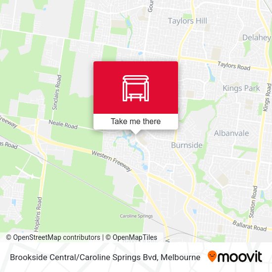 Brookside Central / Caroline Springs Bvd map