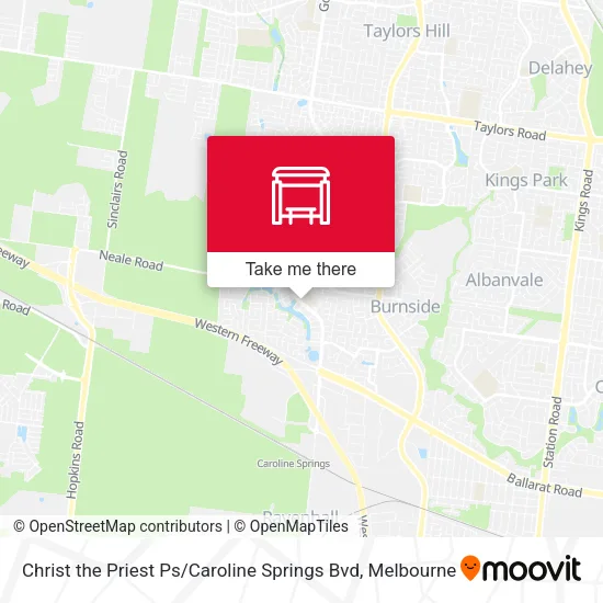 Christ the Priest Ps / Caroline Springs Bvd map