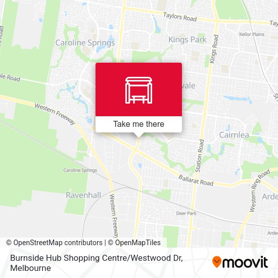 Burnside Hub Shopping Centre / Westwood Dr map