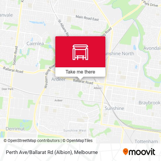 Perth Ave/Ballarat Rd (Albion) map