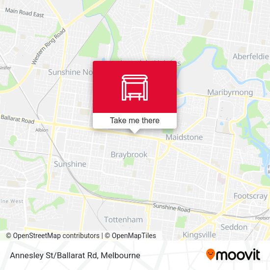 Annesley St/Ballarat Rd map