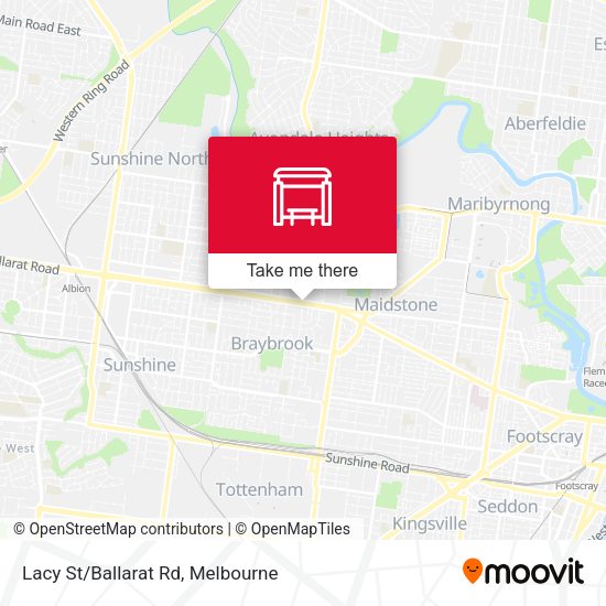 Lacy St/Ballarat Rd map