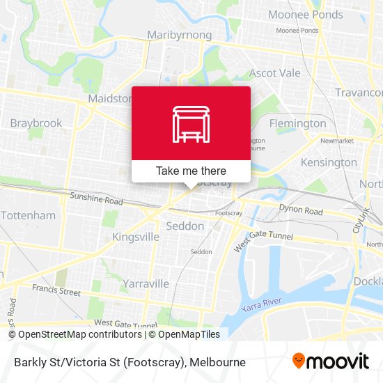 Barkly St / Victoria St (Footscray) map