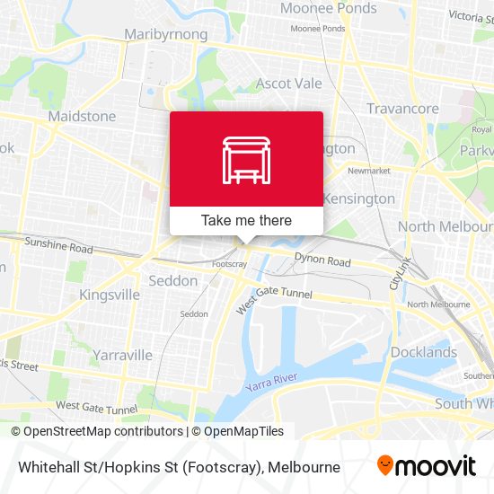 Whitehall St / Hopkins St (Footscray) map