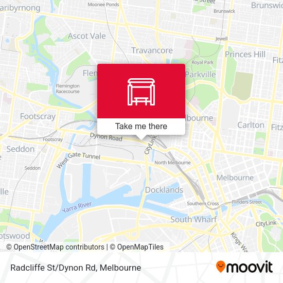 Radcliffe St/Dynon Rd map
