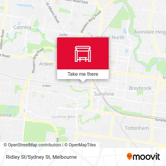 Mapa Ridley St/Sydney St