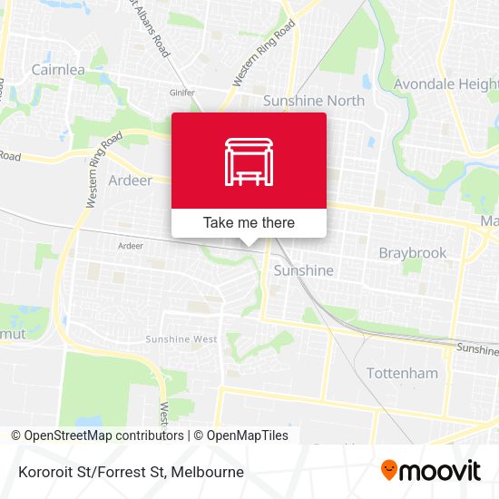 Kororoit St/Forrest St map