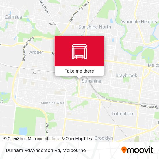 Durham Rd/Anderson Rd map
