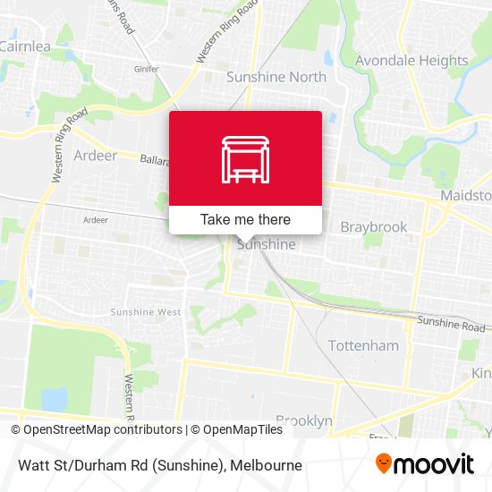 Watt St/Durham Rd (Sunshine) map