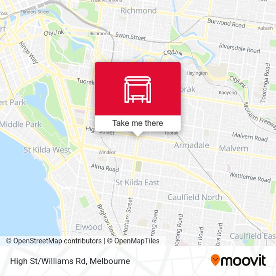 High St/Williams Rd map