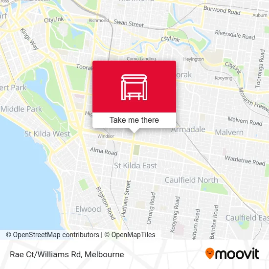 Mapa Rae Ct/Williams Rd