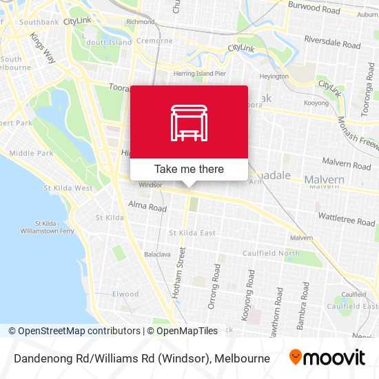 Dandenong Rd / Williams Rd (Windsor) map