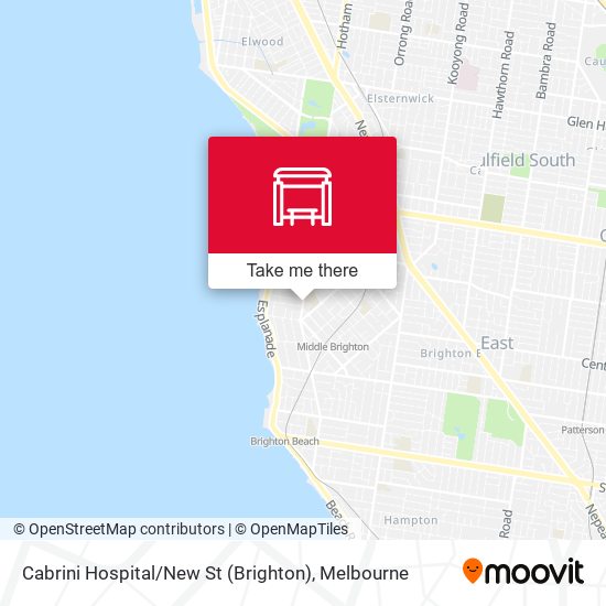 Cabrini Hospital / New St (Brighton) map