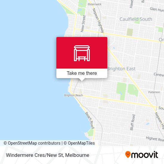 Windermere Cres/New St map