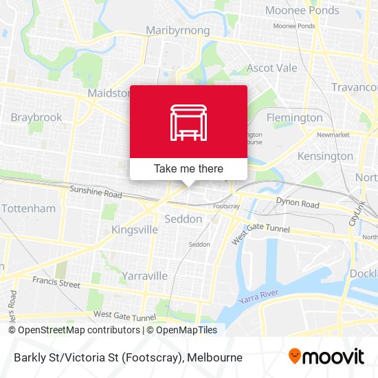 Barkly St / Victoria St (Footscray) map