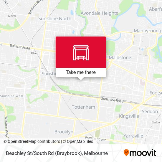 Beachley St / South Rd (Braybrook) map