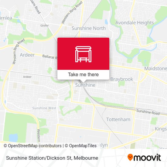 Sunshine Station/Dickson St map