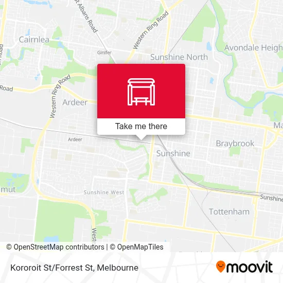 Mapa Kororoit St/Forrest St