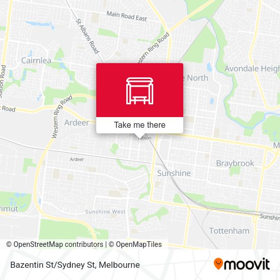 Bazentin St/Sydney St map