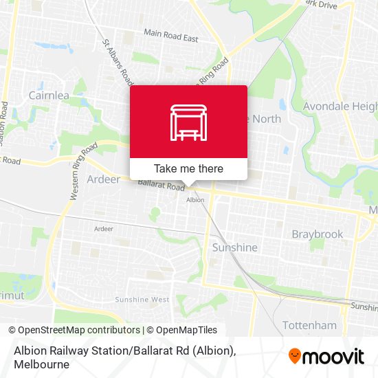 Albion Railway Station / Ballarat Rd map