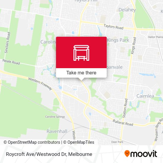 Roycroft Ave/Westwood Dr map