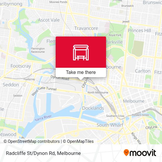 Radcliffe St/Dynon Rd map