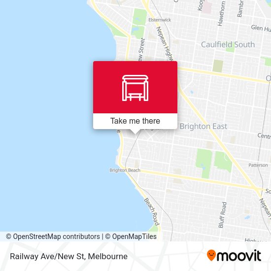 Railway Ave/New St map