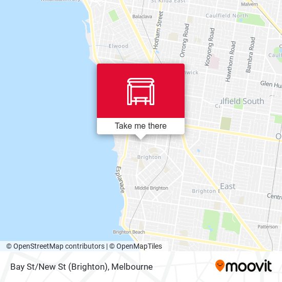 Bay St/New St (Brighton) map