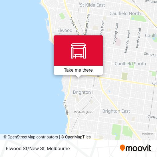 Elwood St/New St map