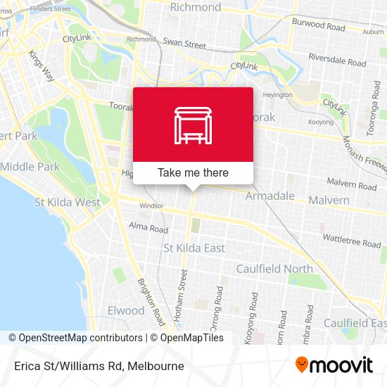 Erica St/Williams Rd map