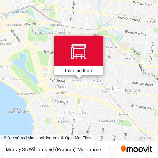 Murray St / Williams Rd (Prahran) map