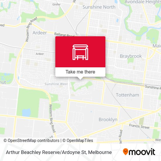 Arthur Beachley Reserve / Ardoyne St map
