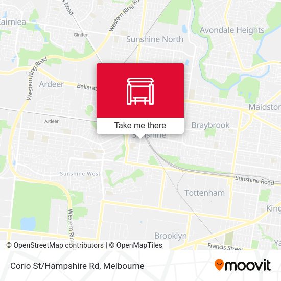 Corio St/Hampshire Rd map
