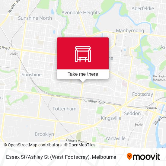 Mapa Essex St / Ashley St (West Footscray)