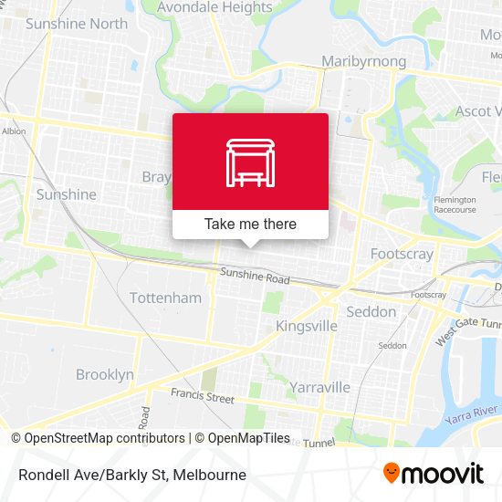 Rondell Ave/Barkly St map
