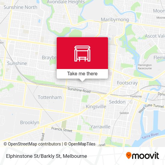 Elphinstone St/Barkly St map