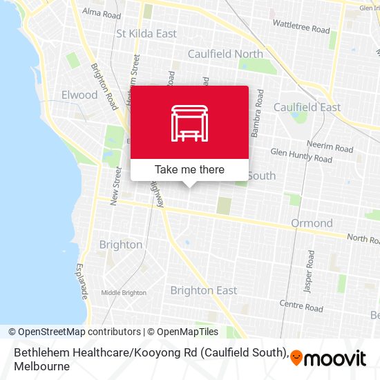 Bethlehem Healthcare / Kooyong Rd (Caulfield South) map